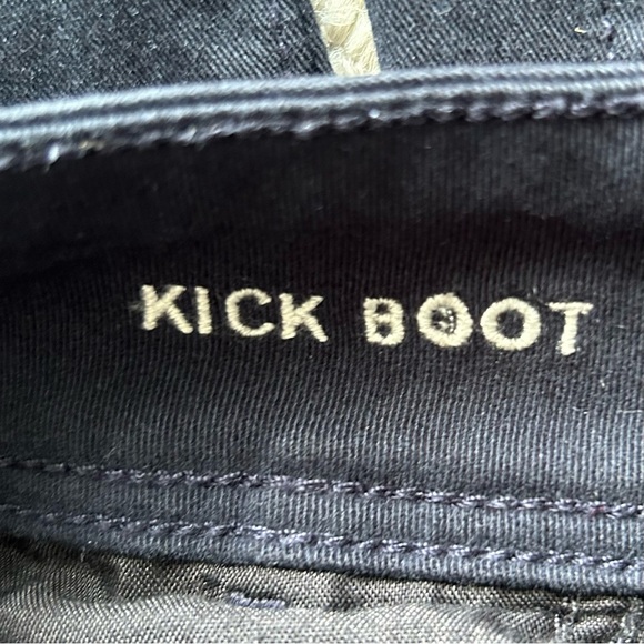 American Eagle Kick Boot Women's 8R Navy Dress Pants Midrise Stretch - Picture 12 of 15